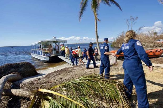 The U.S. Coast Guard assists residents of Florida in the wake of Hurricane Ian.
