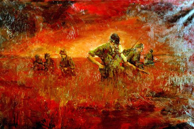 "Man/Ready" Vietnam by artist Paul MacWiliams.