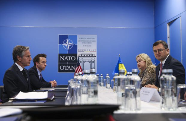 U.S. Secretary of State Antony Blinken meets with Ukraine's Foreign Minister Dmytro Kuleba