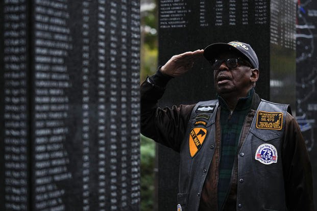 Korean War Memorial in Philadelphia on Veterans Day.