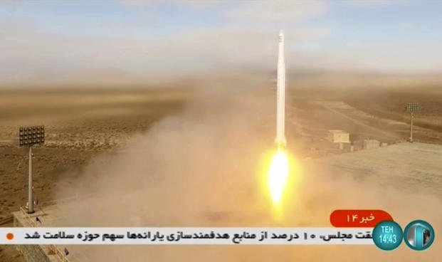 Launch by Iran of a rocket carrying Noor-2 satellite.