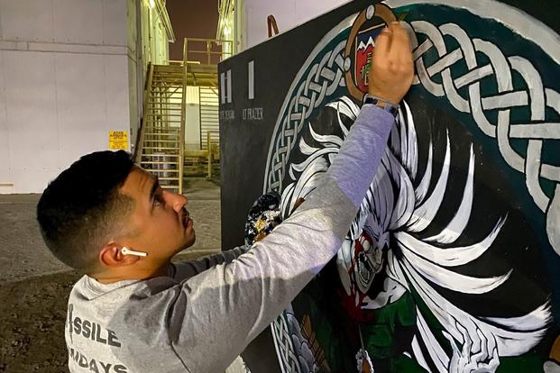 Colorado National Guard Member Creates Murals During Deployment to United Arab Emirates