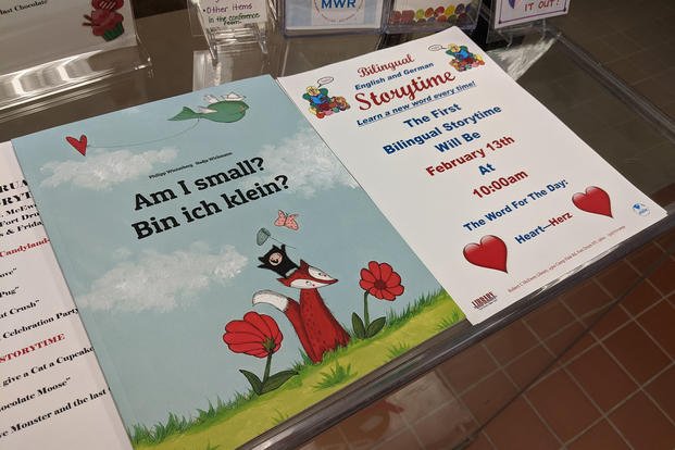 Children at Fort Drum, N.Y., can attend Bilingual Storytime at Robert C. McEwen Library to hear a story read in German and English.