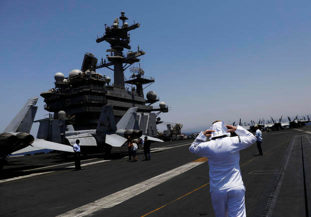 U.S. aircraft carrier, USS George H. W. Bush.