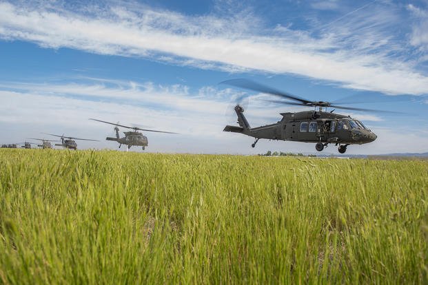 The Idaho National Guard’s 1st of the 183rd Aviation Regiment conducted Operation Infinite Crisis training near Boise, Idaho. 