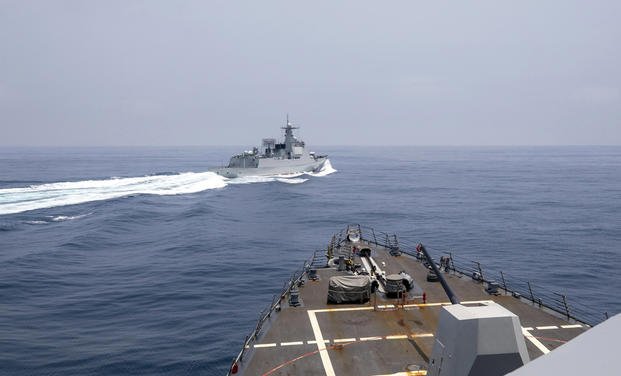 USS Chung-Hoon observes a Chinese navy ship conduct what it called an "unsafe” Chinese maneuver in the Taiwan Strait