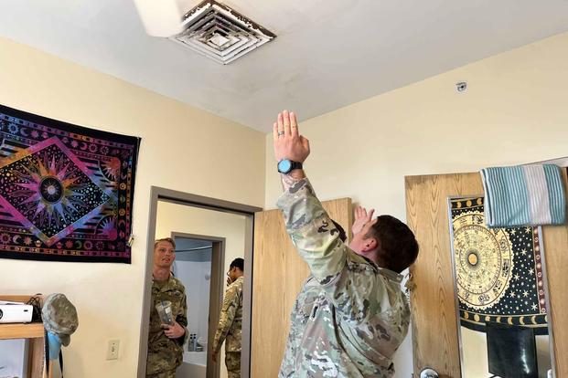 Senior leaders check barracks facilities for mold at Fort Stewart