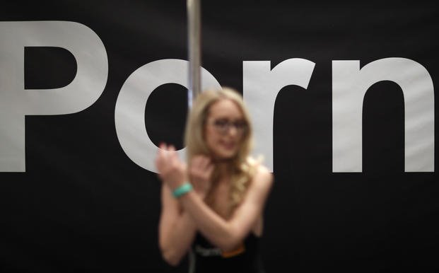 Porn actress at AVN Adult Entertainment Expo