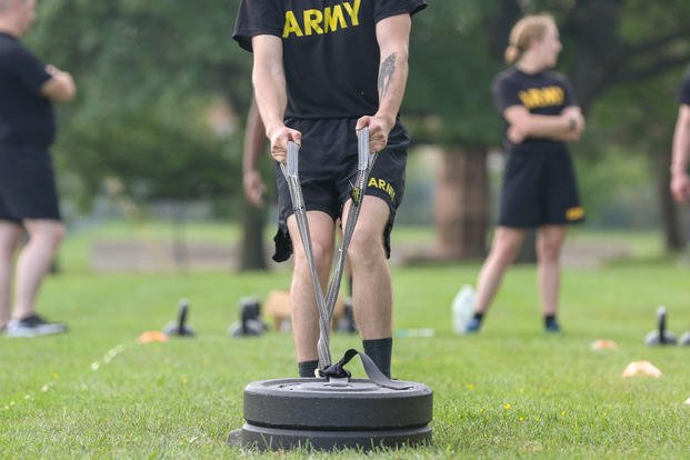 Army Combat Fitness Test at the Milwaukee Army Reserve Center