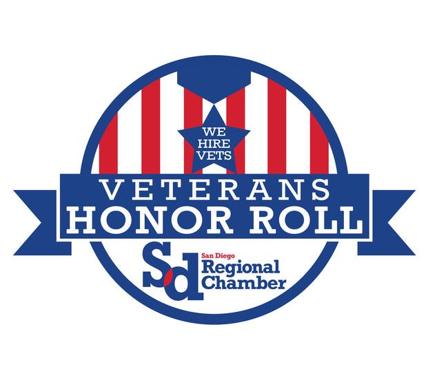We Hire Vets Veterans Honor Roll. San Diego Regional Chamber.