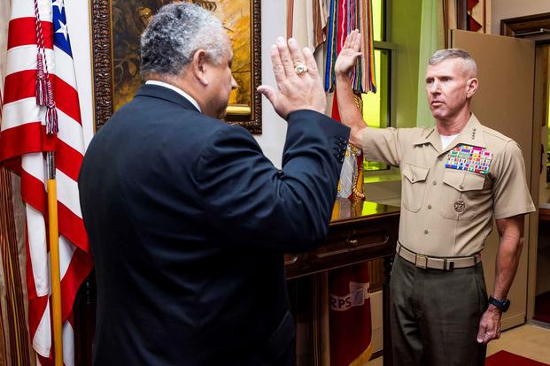 Gen. Eric Smith sworn in as the 39th commandant of the Marine Corps