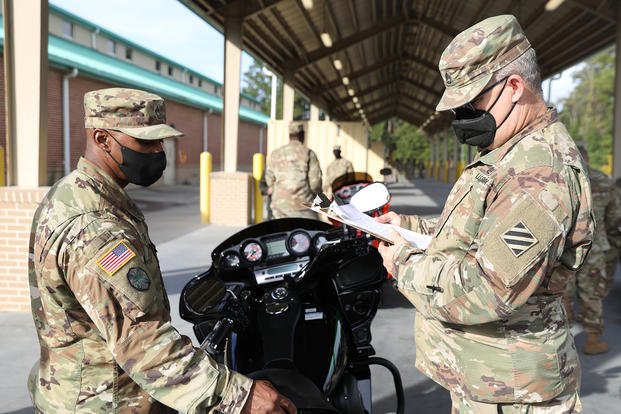 Every part of your motorcycle needs to be up to spec before your command will sign off on it.