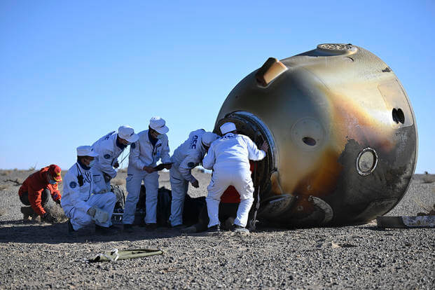 Capsule of the Shenzhou-17 manned spaceship