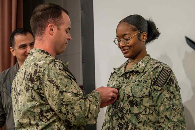 U.S. Navy meritorious promotion ceremony