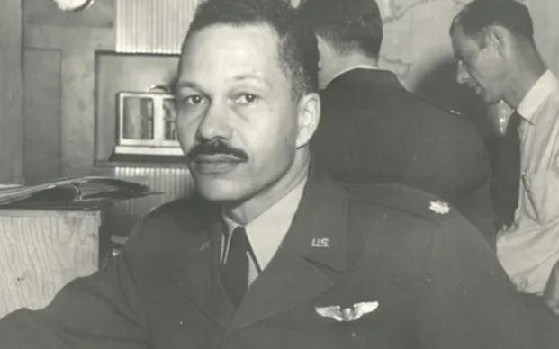 Lt. Col. Archie Williams, who won a gold medal at the 1936 Berlin Olympics, served 22 years in the military as a weather officer, flying instructor and pilot.