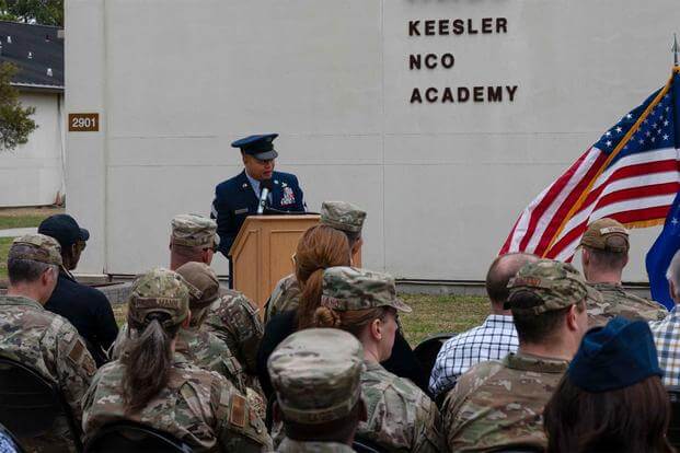 Ribbon cutting ceremony on Keesler Air Force Base, Mississippi