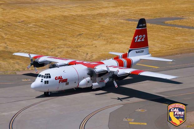 California officials have added a C-130 cargo plane to the firefighting fleet