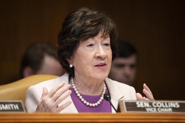 Sen. Susan Collins, R-Maine, speaks