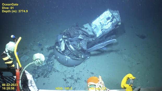 Remains of the Titan submersible