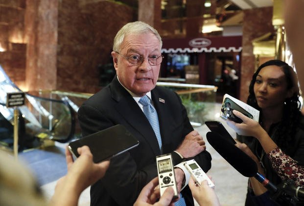 Ret. Lt. Gen. Keith Kellogg speaks to reporters at Trump Tower