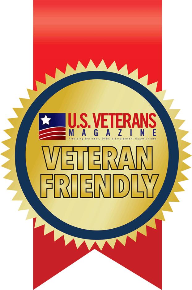 U.S. Veterans Magazine Veteran Friendly award