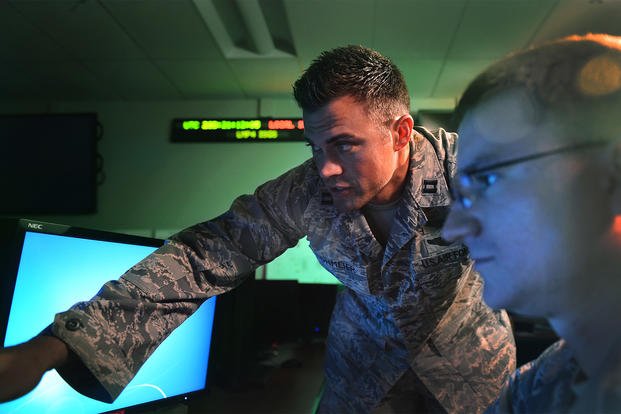 Capt. Matthew Lohmeier instructs a trainee