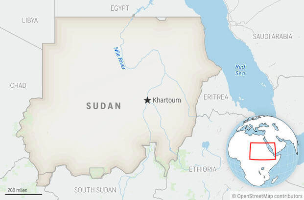 map of Sudan 