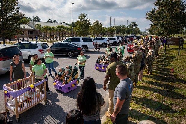 Child Development Center parade at Eglin Air Force Base