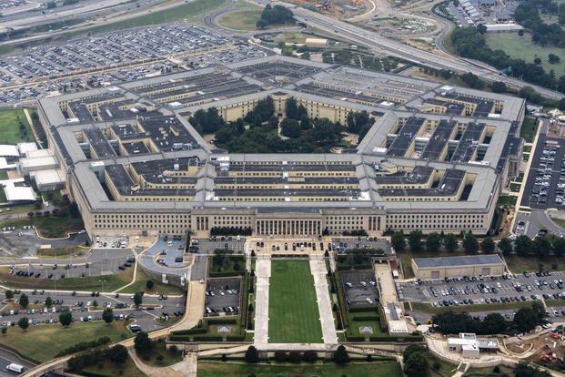 The Pentagon, the headquarters for the U.S. Department of Defense, is seen from the air, Wednesday, Aug. 20, 2025, in Arlington, Va. (AP Photo/Alex Brandon) The Pentagon is seen from the air