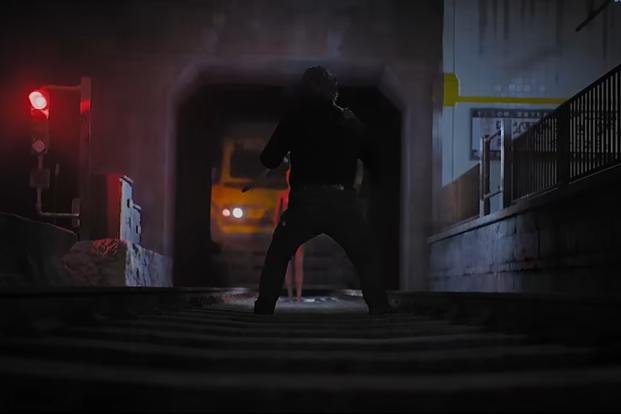 The train station is not exactly safe.