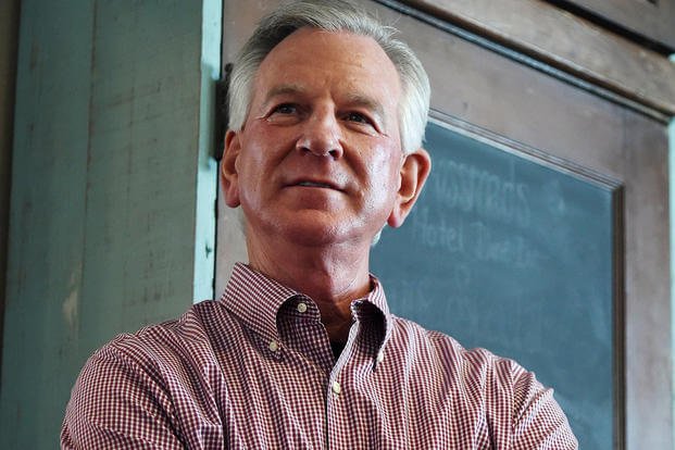 Former Auburn football coach Tommy Tuberville is shown at the Regions Tradition Pro-Am 2018 golf tournament at Greystone Country Club.