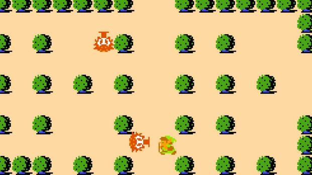 Exploring the world in The Legend of Zelda (NES)
