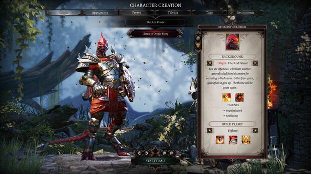 Creating a character in Divinity Original Sin 2