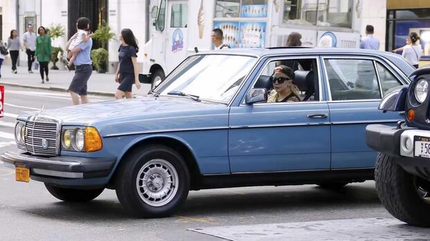 Lady Gaga Mercedes-Benz W123 The Hollywood Garage Facebook
