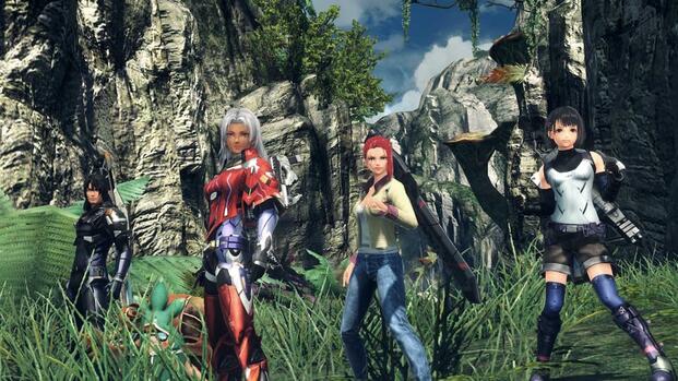 A scene featuring characters in Xenoblade Chronicles X Definitive Edition
