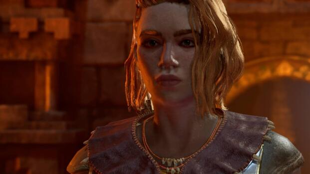 Your character in a cave in Avowed