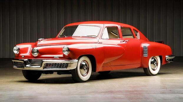 1948 Tucker 48 Torpedo front, three-quarter