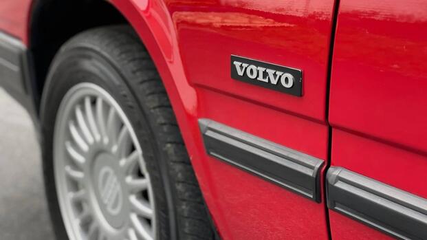 Volvo 740 Turbo badge close-up