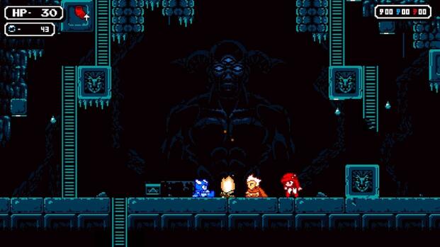 The party resting at a fire in Astalon Tears of the Earth (2021)