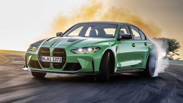 2024 BMW M3 CS front, three-quarter