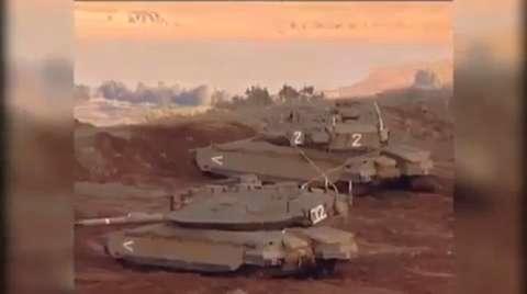 israel tank battle with syria