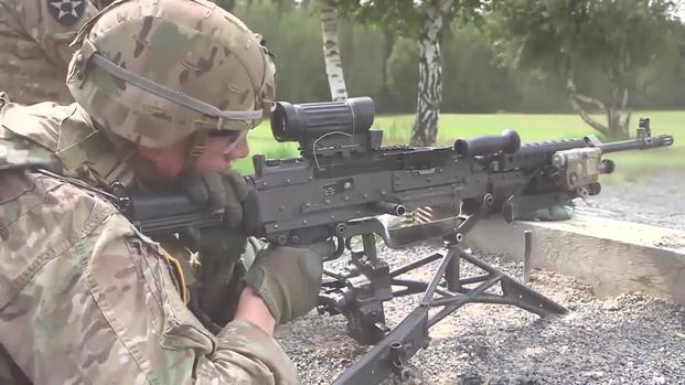 U.S. Army: M240 Bravo Machine Gun