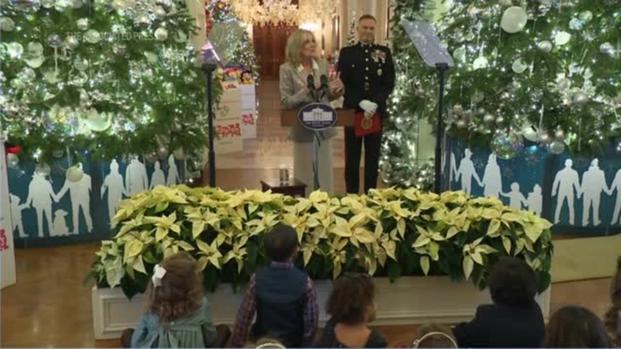 First Lady Jill Biden Tells Military Children 'you Are Loved,' At 