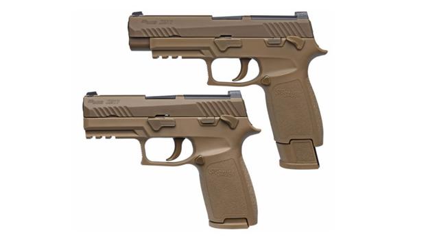 This is the Army's new Modular Handgun System. It's a version of Sig Sauers' P320 pistol. (Photo courtesy Sig Sauer)