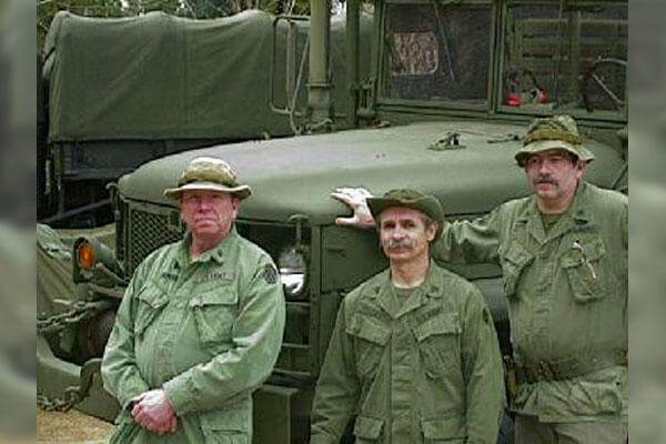 (From left) Ed Pavlick 669tc. RVN, Dennis Belcastro 669tc. RVN, Walt Roberts 1st Air Cav. RVN.