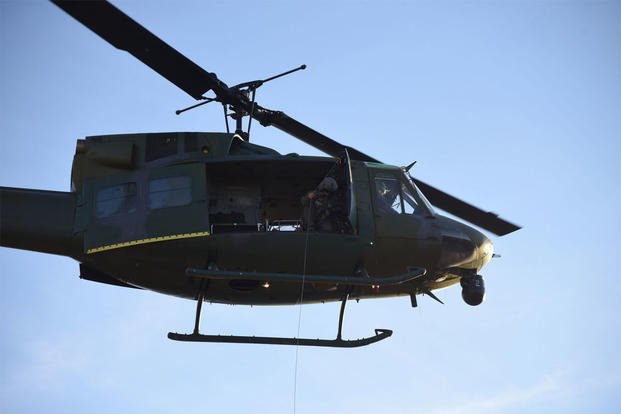 Members from the 40th Helicopter Squadron participate in a search and rescue training exercise Nov. 5, 2014. The 40th HS recorded their 408th rescue July 5, 2015. (U.S. Air Force photo/Airman 1st Class Joshua Smoot)