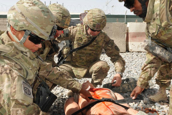 The 60th Medical Group's Simulation Center at David Grant USAF Medical Center provides trauma-based scenarios created to meet the needs of deploying members. (Air Force photo)