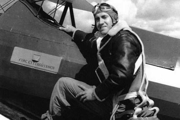 Louis Zamperini poses at Midland Army Airfield circa 1941.