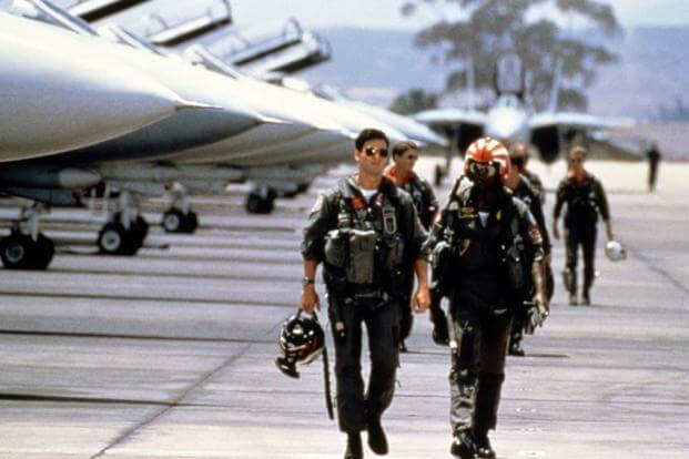 "Top Gun" aviators after they've satisfied their need for speed. (Paramount)