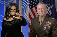 Who would you rather vote for -- Oprah Winfrey, left, or Defense Secretary Jim Mattis?